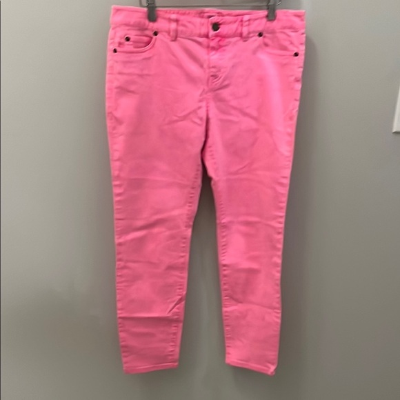 Vineyard Vines Pink Jeans 5 Pocket Size 10 - Picture 1 of 9